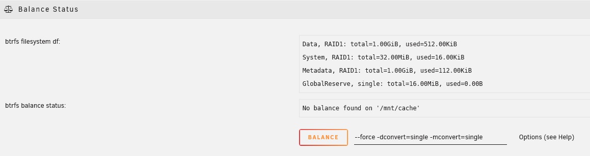 从%%RAID 1|raid1%%转换到单一配置文件